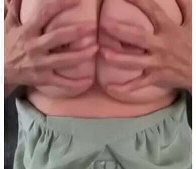 MILF Plays with huge