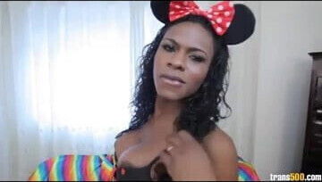 Perla Lohan loves showing off that HUGE shecock