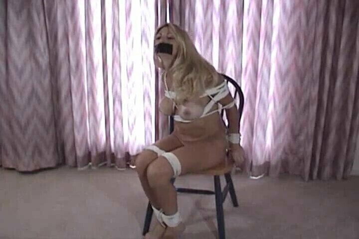 Nude Blonde Chair Tied