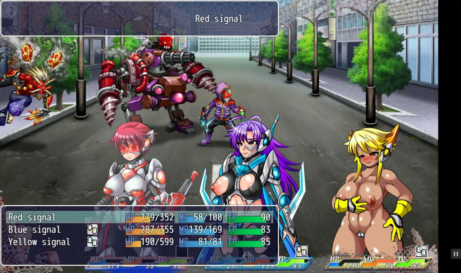 Police Signal Forces Hentai game Super hero creampie