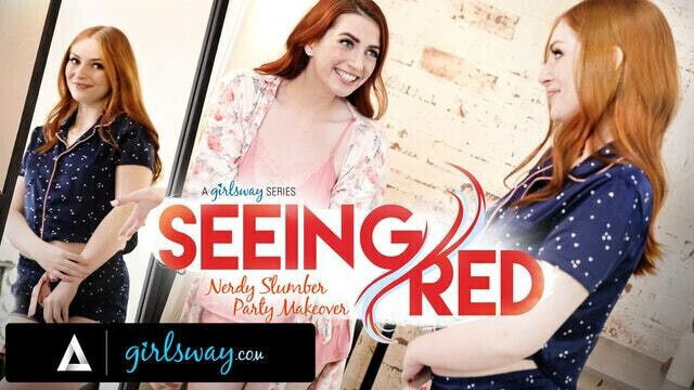 GIRLSWAY Smokin' Redheads' Sleepover Quickly Turns Wild