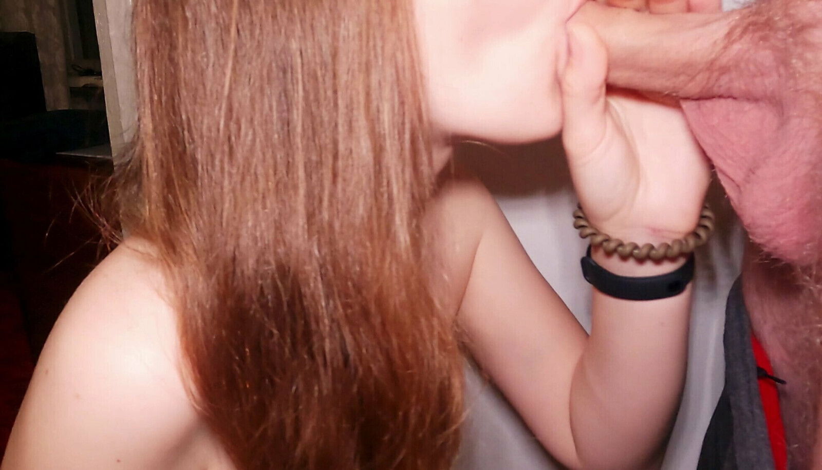 Sensual Blowjob From Stepsister With Hair