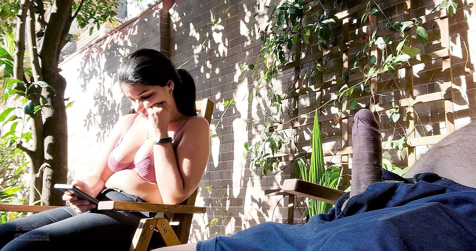 stepson takes dick while play Candy Crush