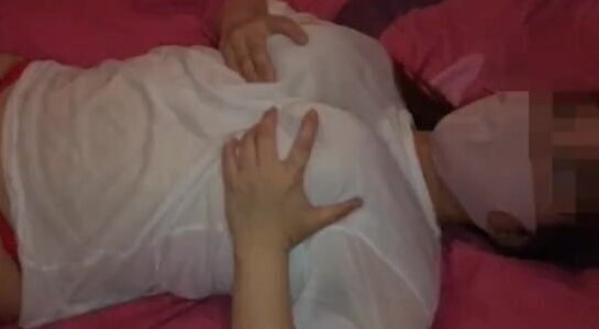 巨乳ハーフ美人/初めてのローションプレイ#1/ Big tit half beauty / first lotion play #1