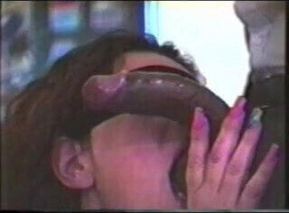 Blindfolded wife swallows black