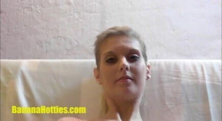 First CASTING for naughty blonde