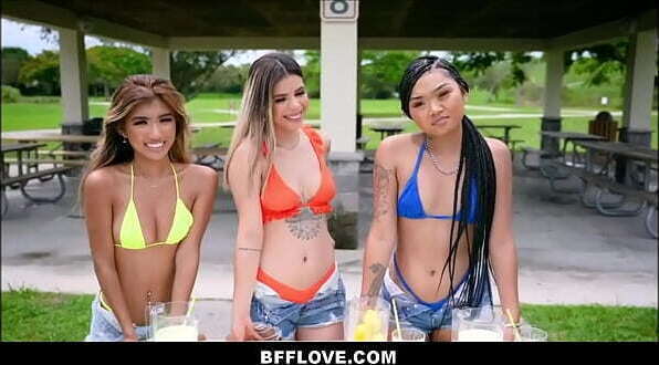 Three Teen Best Friends Fucked Lemonade Stand Investor Marley Madden, Lina Flex, Clara Trinity, Nade Nasty