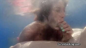 Getting sucked pool under water