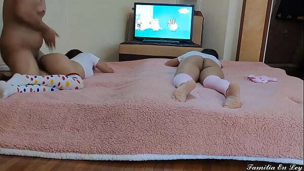 Twin Nieces Watching Comics Part Perverted Uncle Takes Advantage Innocent Nieces Sticking Their