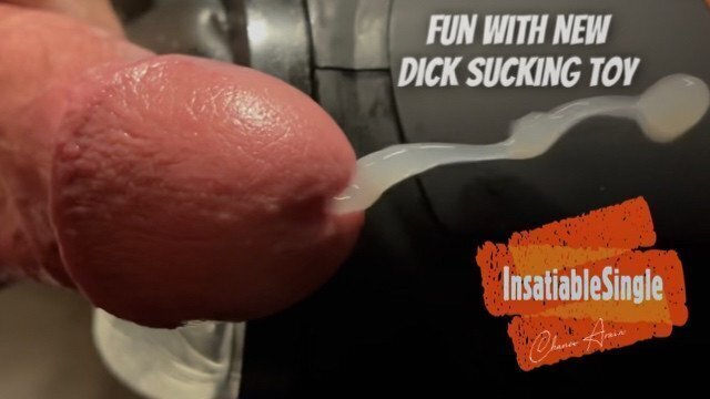 Dick sucking machine makes