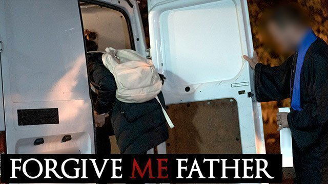 DEVIANTE Brunette confesses having bangs before getting fucked face down