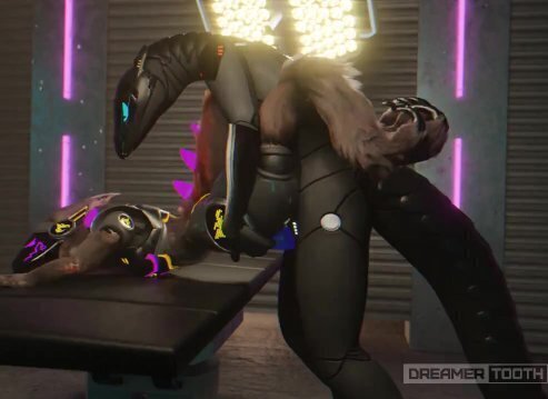 SYNTH RAVEGAES TINY PROTOGEN GIRL'S PUSSY TWICE [FURRY] [MESSY] [ROUGH]