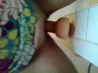 Real Home video - Milf Dildo Fuck And Gum In Bathroom