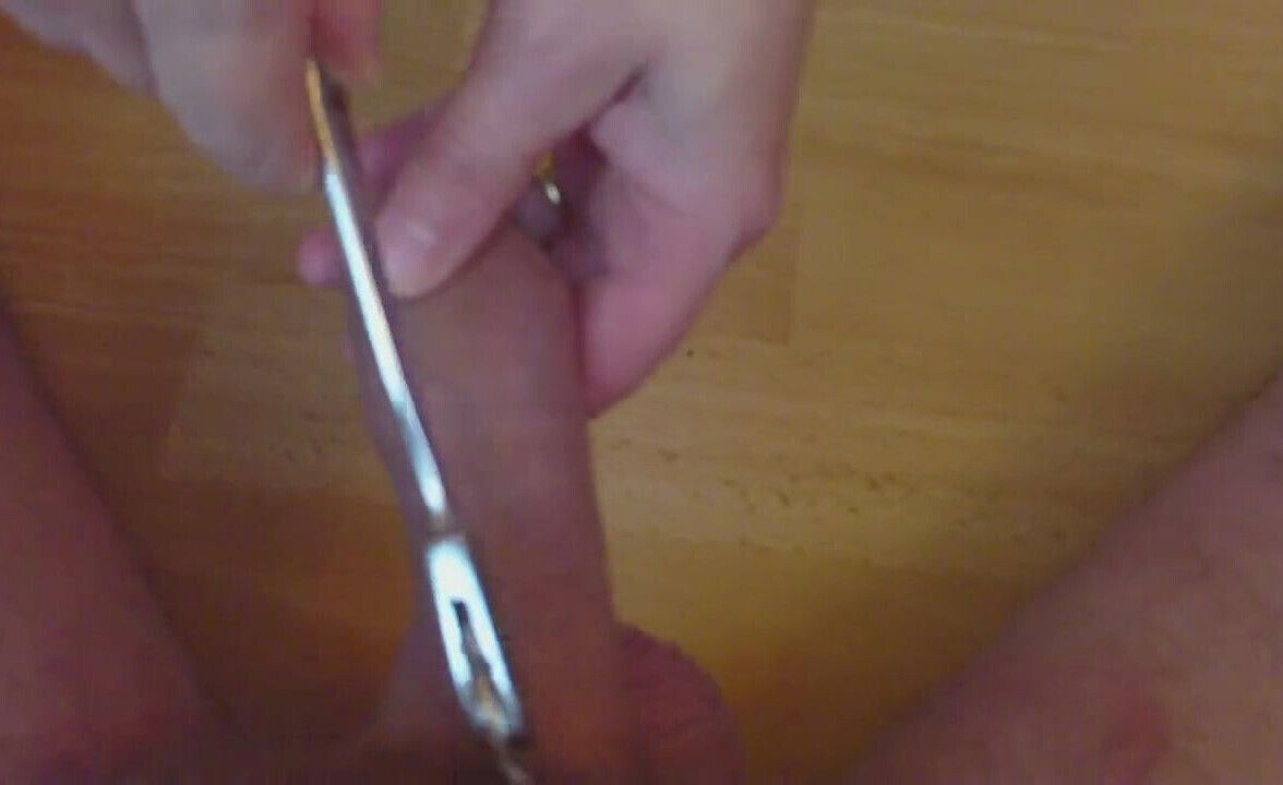 Ballbusting mistress in black platform mules