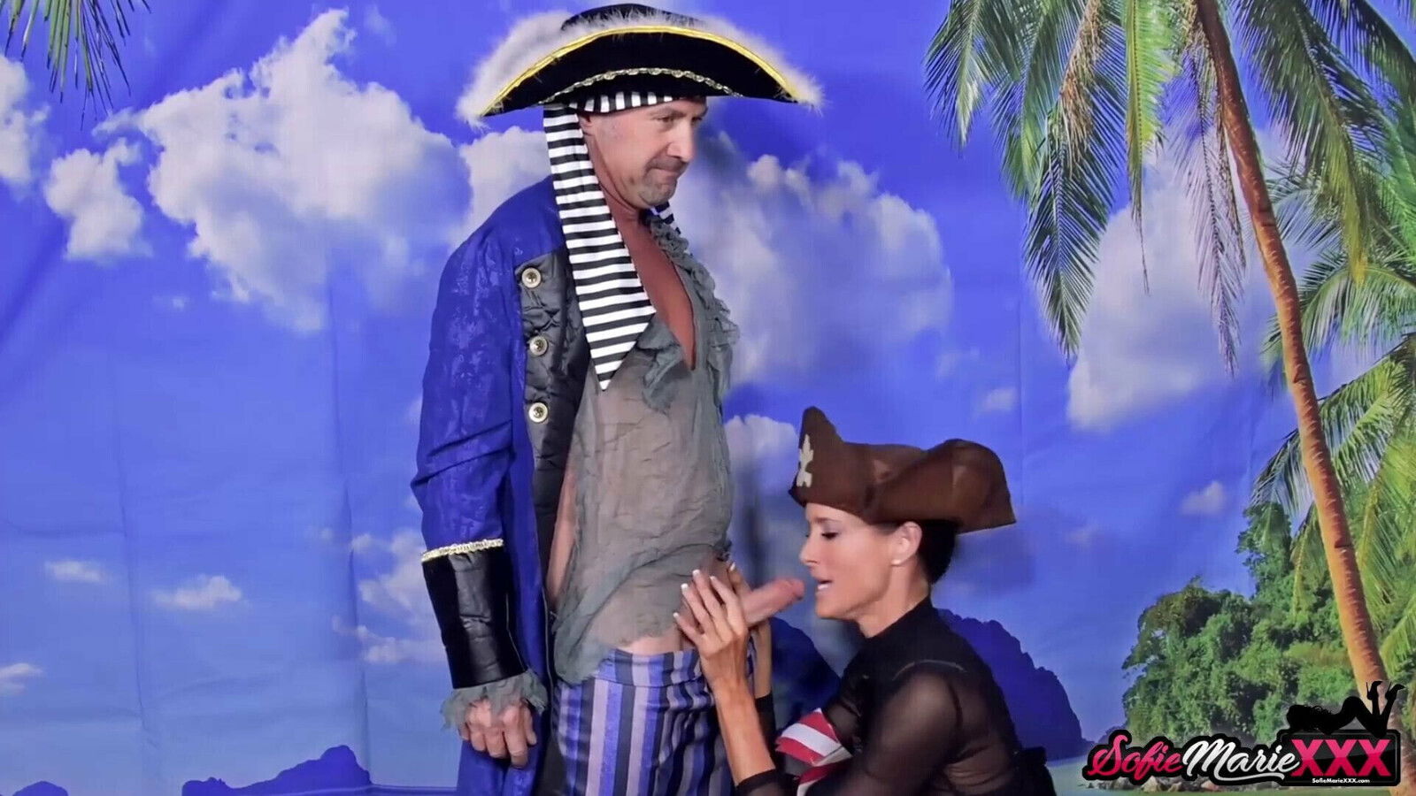 MILF Pirate Costume Sucks Captain’s Massive Dick