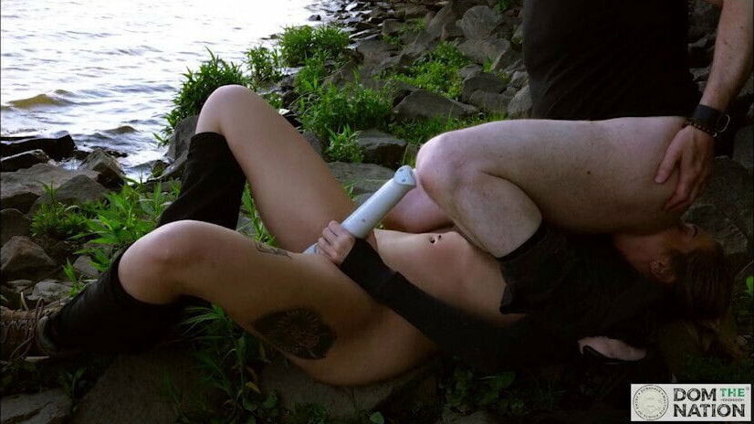 Knox masturbates while eating dom's lake