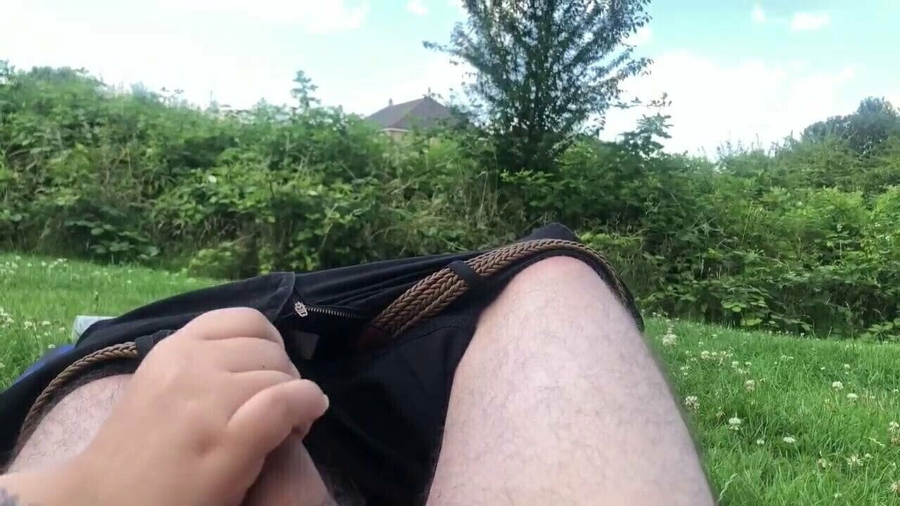 Risky Public Handjob Public Park