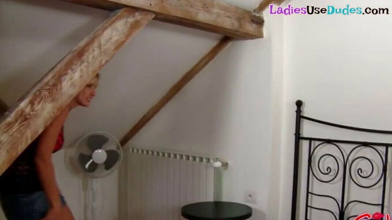 Kinky cfnm dommes bind submissive threesome