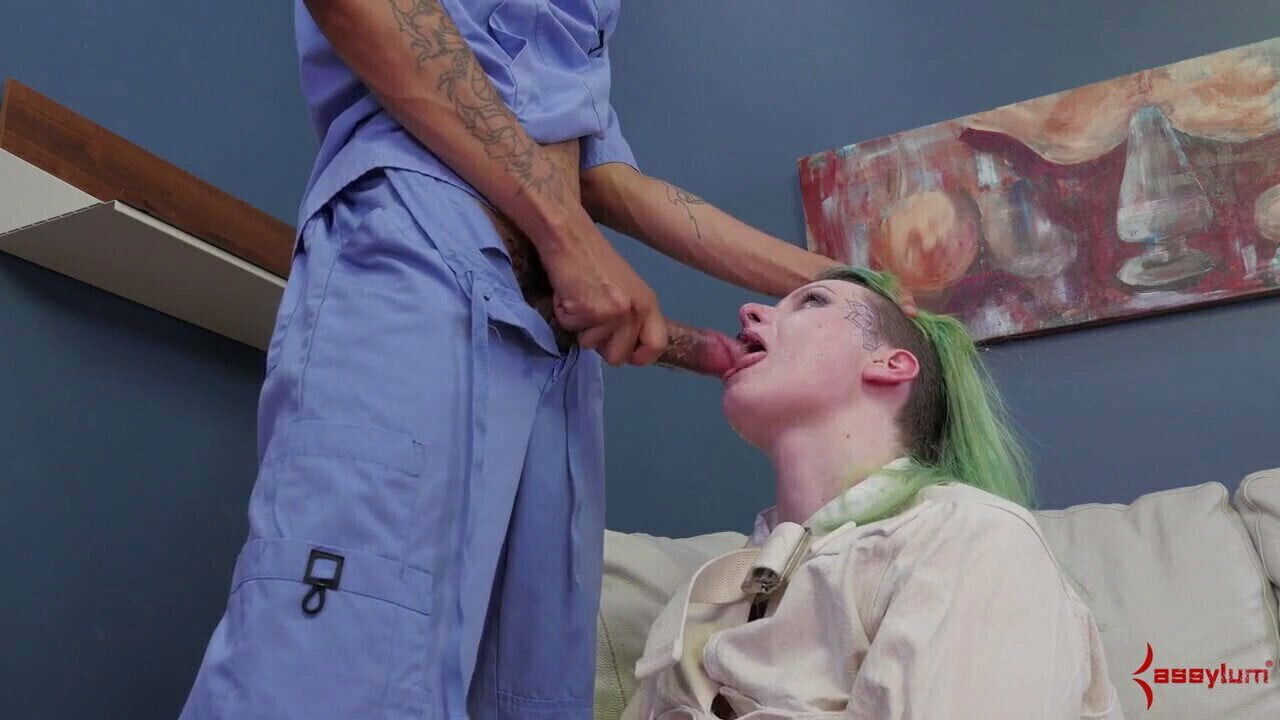 Crazy BDSM chick gets enema