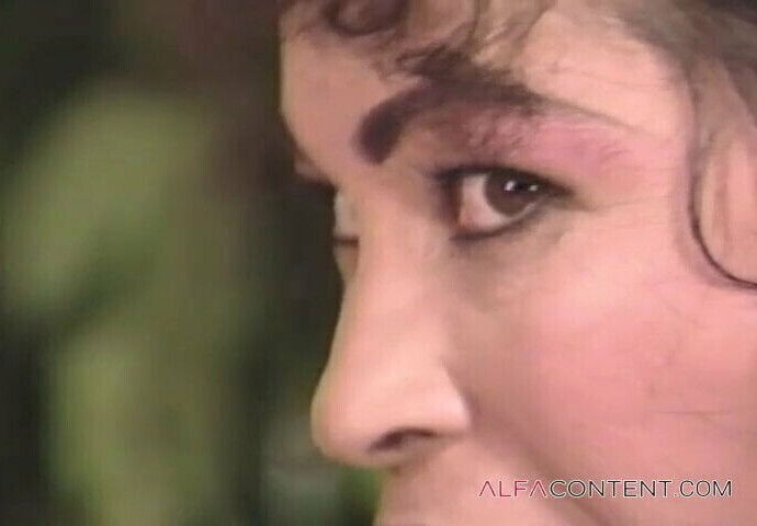 Curly Asian brunette girl gets dick