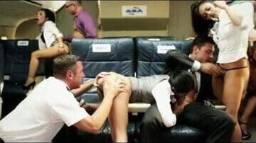 orgy on the plane