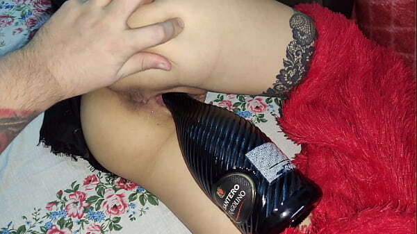 Fucked best friend with bottle