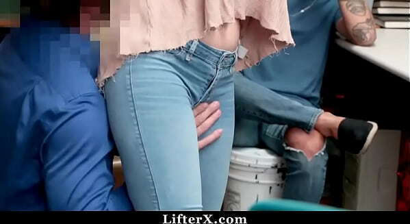 Teen With Braces Fucked By Security Officer