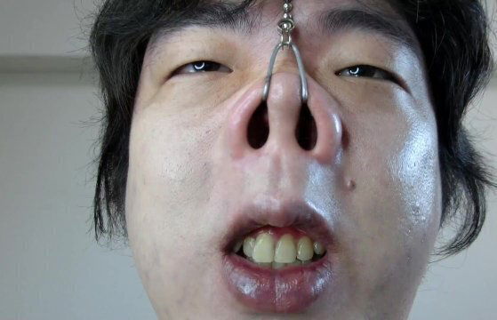 豚のオナニー　豚ミルク搾り編　20211009　マゾ豚が鼻フックをつけてオナニー　吊り上がった豚鼻を自分撮り