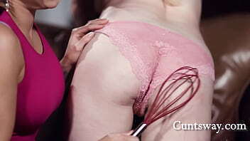 Lesbian MILF Tricks Babysitter And Fucks Her - Sheena Ryder, Eliza Eves