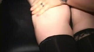 Blonde MILF loves fireplay PyroSadist burns her buns