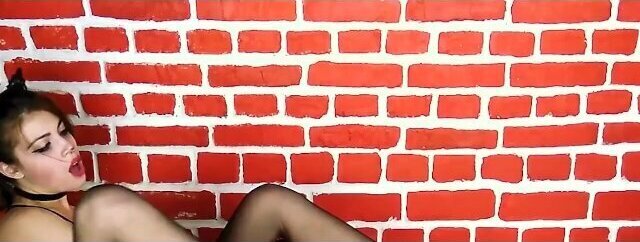 Pervert nylon teenie Foxy want him cum all over her stockings feet and in her fucking slut mouth!