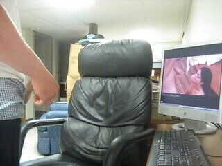 Cumshot leather chair best yet)