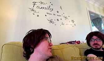 Lingerie slut eats cock and cumshot