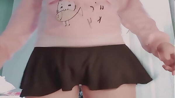 Petite teenager bouncing perfect little pussy Hana