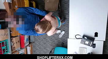 Slim blondie shoplyfter Catarina Petrov Enjoying Getting Her Pussy Eaten Out