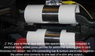 E-stim electrodes metal tape