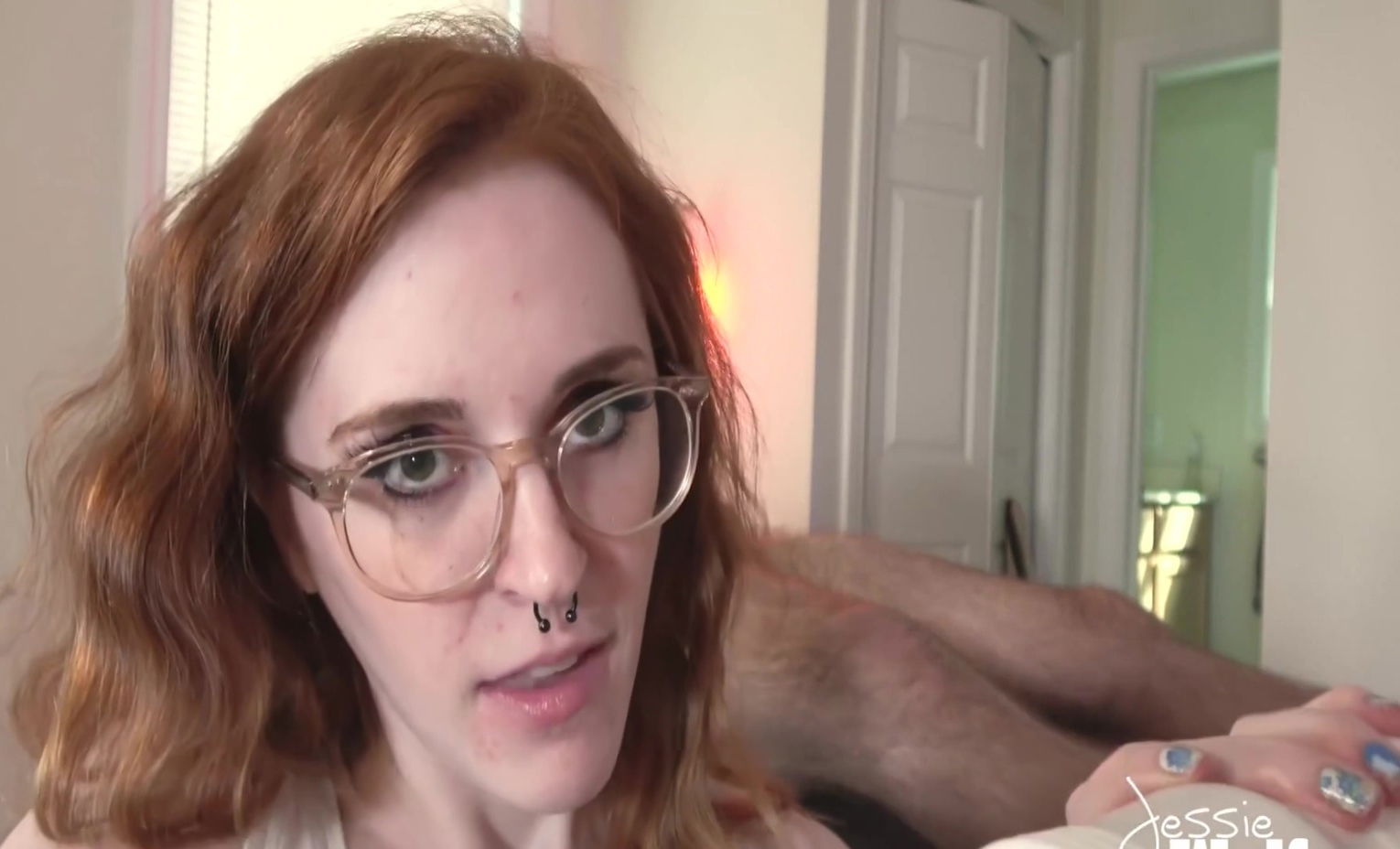 Jessie Wolfe Cfnm Massage, Handjob, Then Eats Fleshlight