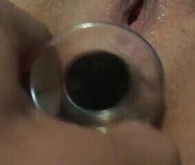 Playing with a buttplug and an anal balloon