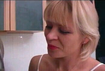 russian old and young in the kitchen