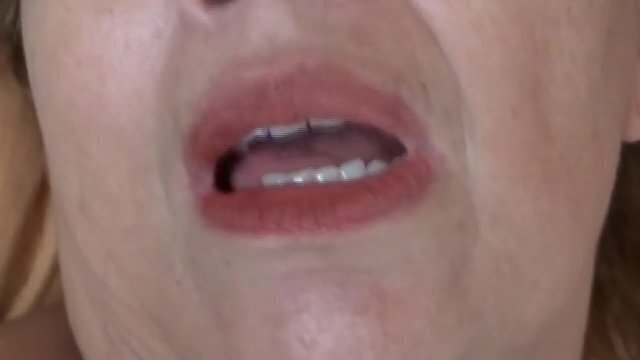 Very excited stepmother gives herself stepson make