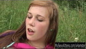 teen Anouk gets nailed outdoors