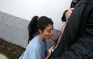 Best Friends Public Blowjob Street