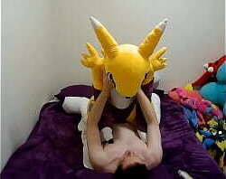 Quickie with Giant Renamon Plush