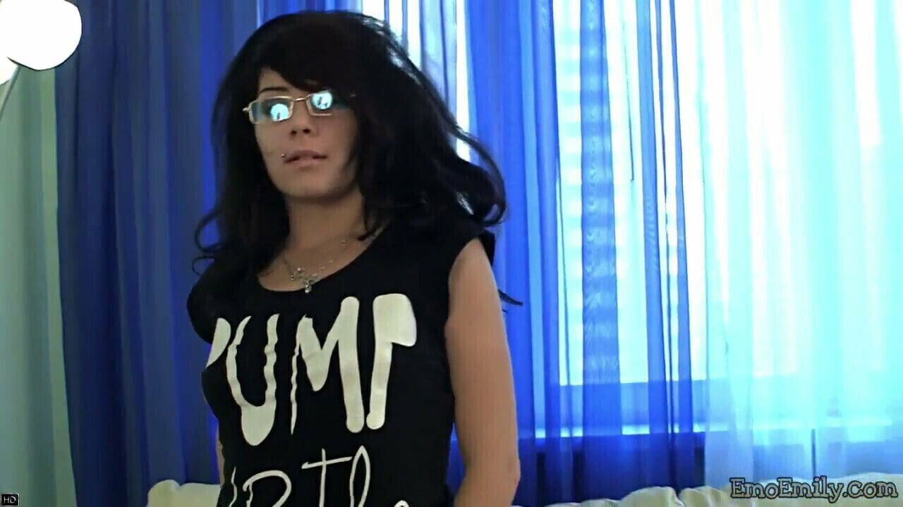 Emily Plays With Dildo Couch