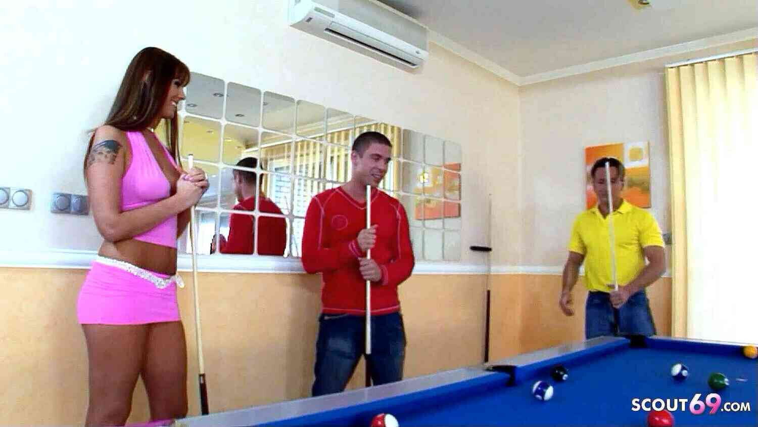 Latina MILF Simony tricked into Rough Threesome