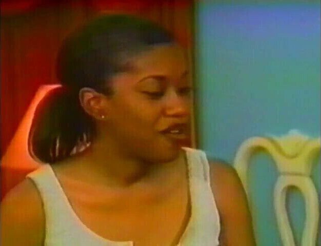 Pretty ebony chick with horny white gentleman