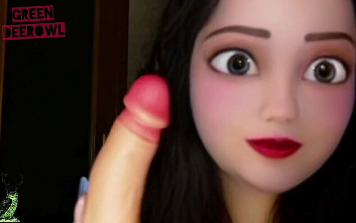 Happy doll plays with dildo