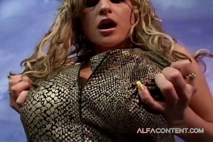 Busty Brunette with getting hard