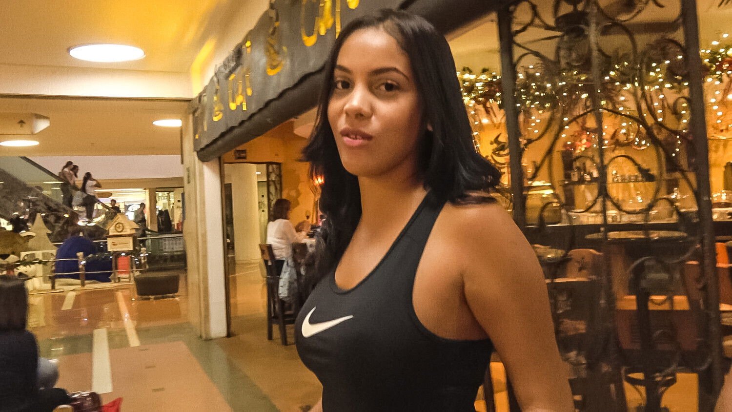 Lovely Cinnamon Latina babe’s first with tourist