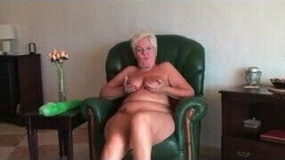 Nice granny showing nude front